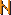 Buchstabe N Pixel-Art-Vorlage