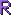 Buchstabe R Pixel-Art-Vorlage