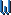 Buchstabe W Pixel-Art-Vorlage