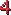 Zahl 4 Pixel-Art-Vorlage