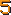 Zahl 5 Pixel-Art-Vorlage