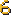 Zahl 6 Pixel-Art-Vorlage