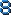 Zahl 8 Pixel-Art-Vorlage
