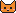Orange Katze Pixel-Art-Vorlage