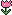 Rosa Tulpe Pixel-Art-Vorlage