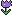 Violette Tulpe Pixel-Art-Vorlage