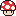 Roter Pilz Pixel-Art-Vorlage
