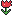 Rote Tulpe Pixel-Art-Vorlage