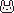 Weißer Hase Pixel-Art-Vorlage
