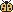 Gelber Marienkäfer Pixel-Art-Vorlage