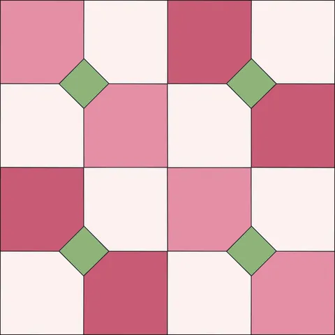 Bow Tie Quilt Block · Spring Blossom