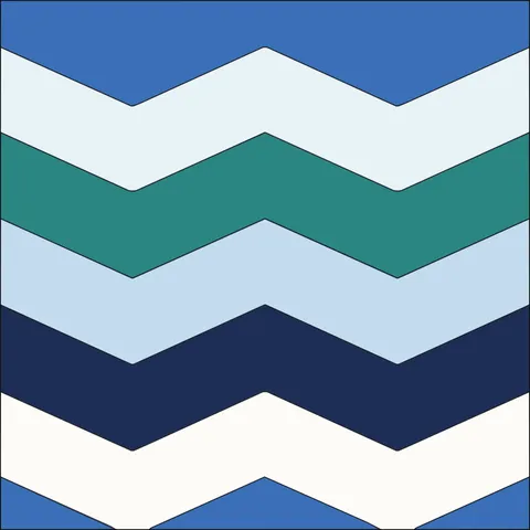 Chevron Stripes · Ocean Breeze