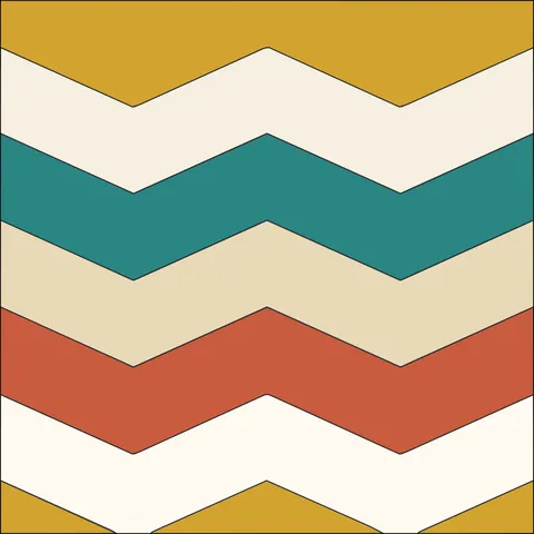 Chevron Stripes · Retro Mustard