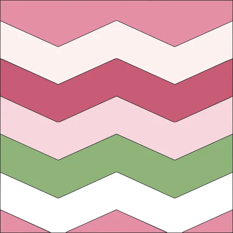 Chevron Stripes · Spring Blossom
