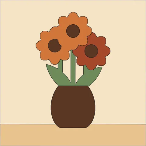 Flowers in a Vase · Desert Sand