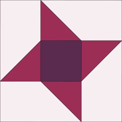 Friendship Star Quilt Block · Berry Garden