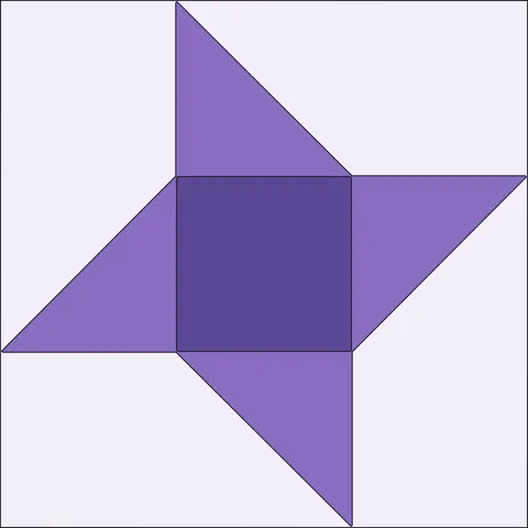 Friendship Star Quilt Block · Lavender Field