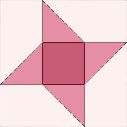 Friendship Star Quilt Block · Spring Blossom