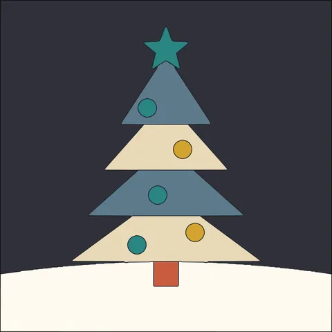 Holiday Tree · Retro Mustard