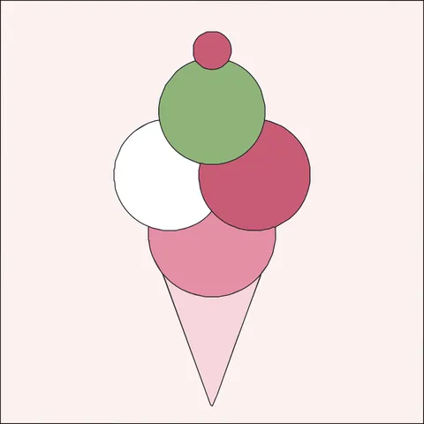 Ice Cream Cone · Spring Blossom