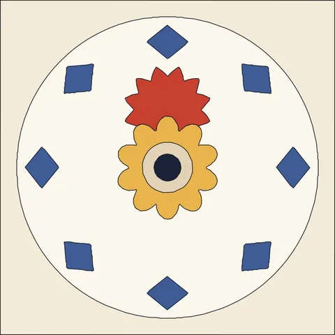 Mandala · Indigo & Vermilion 6