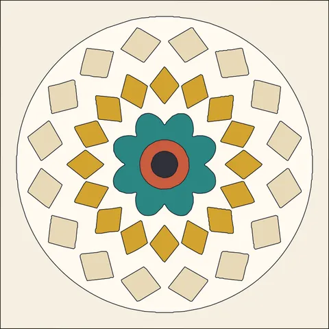 Mandala · Retro Mustard 3
