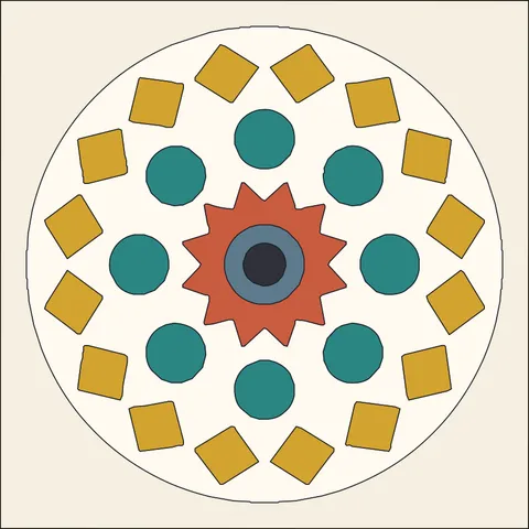 Mandala · Retro Mustard 4