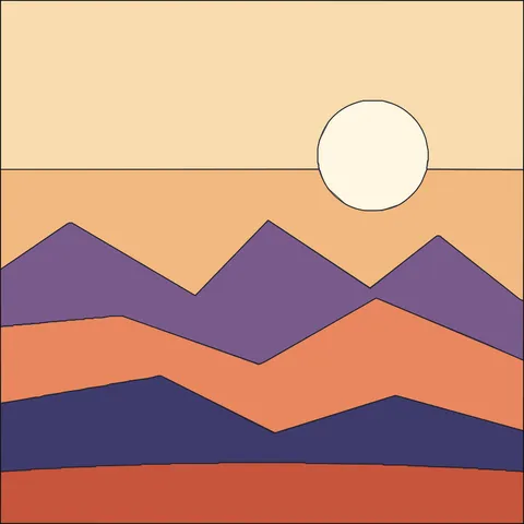 Mountain Range · Sunset Glow 2