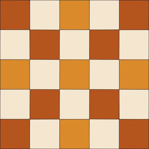 Checkerboard Nine Patch · Autumn Spice