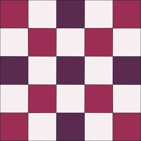 Checkerboard Nine Patch · Berry Garden