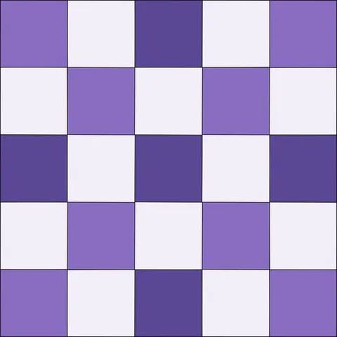 Checkerboard Nine Patch · Lavender Field