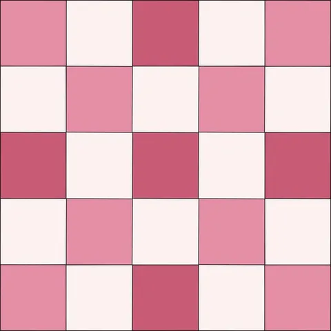 Checkerboard Nine Patch · Spring Blossom