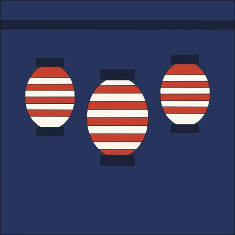 Paper Lanterns · Indigo & Vermilion