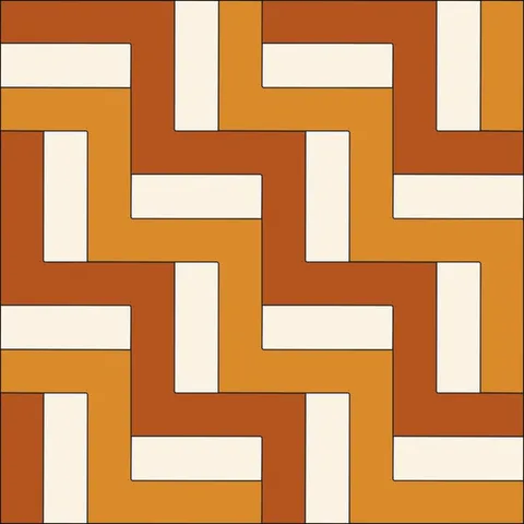 Rail Fence Quilt · Autumn Spice