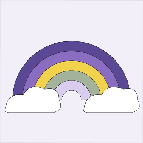 Rainbow · Lavender Field