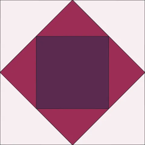 Sawtooth Star Quilt Block · Berry Garden