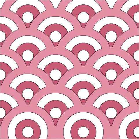 Seigaiha Wave Pattern · Spring Blossom