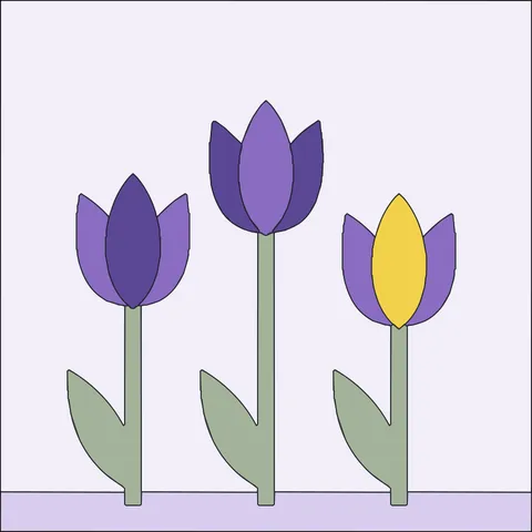 Tulip Trio · Lavender Field