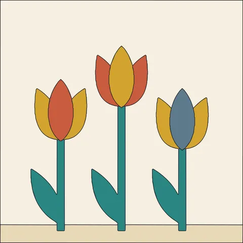 Tulip Trio · Retro Mustard