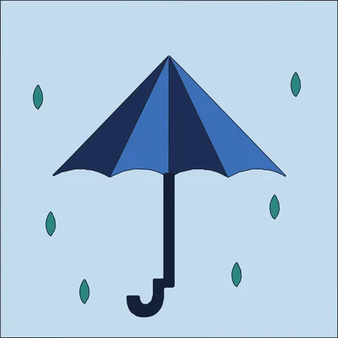 Rainy Day Umbrella · Ocean Breeze