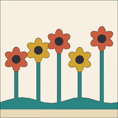 Wildflower Meadow · Retro Mustard